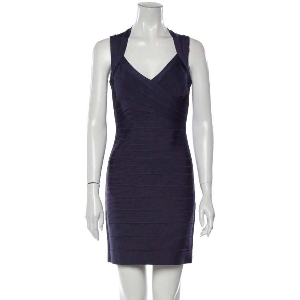 Herve Leger Vneck mini dress Size M